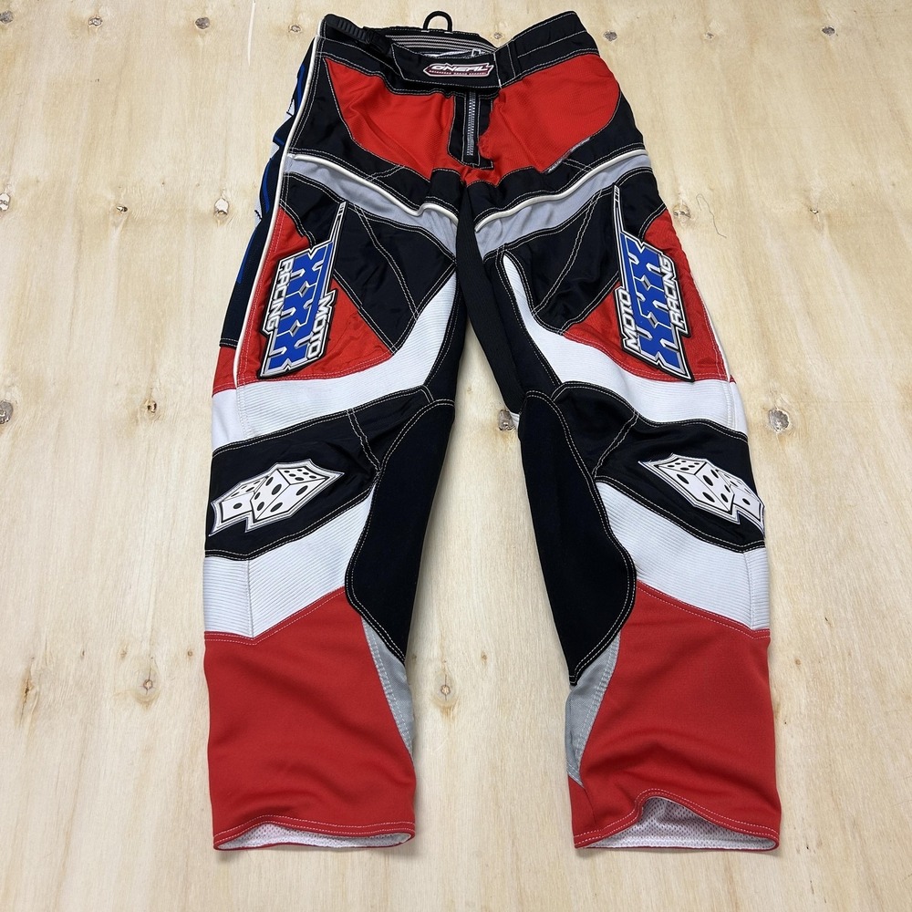 O'Neal Motocross Track Pants Mens 28 Multicolor Woven Racing MX Adjustable Waist